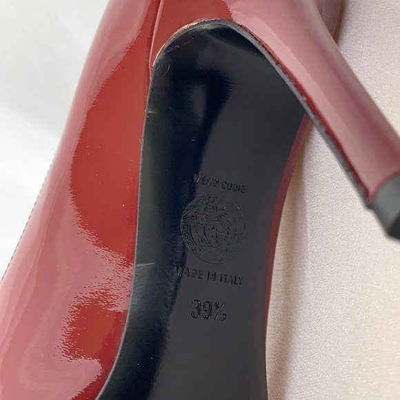 Versace Burgundy High Heels (39.5) - Picture 7 of 8